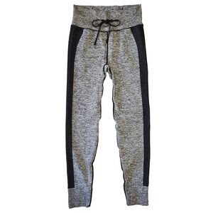 PINK Activewear Leggings‎ Joggers Heathered Black Side Stripe Athleisure Gym M